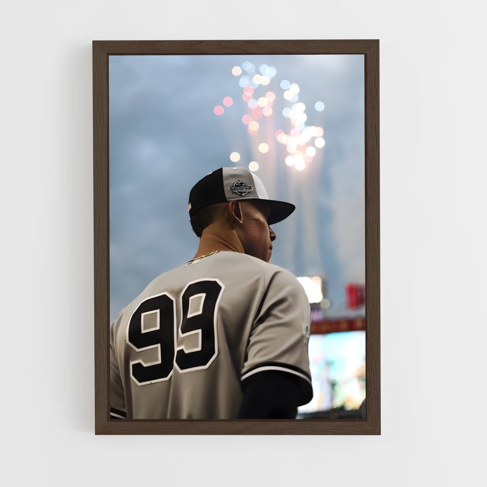 Poster Feux d'Artifice au Home Run – affiche Baseball (vue 5)